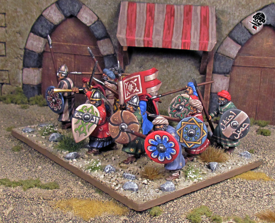 Al-Andalus Andalusian Infantry from Gripping Beast Plastic Arab and  painted by Neldoreth - An Hour of Wolves & Shattered Shields