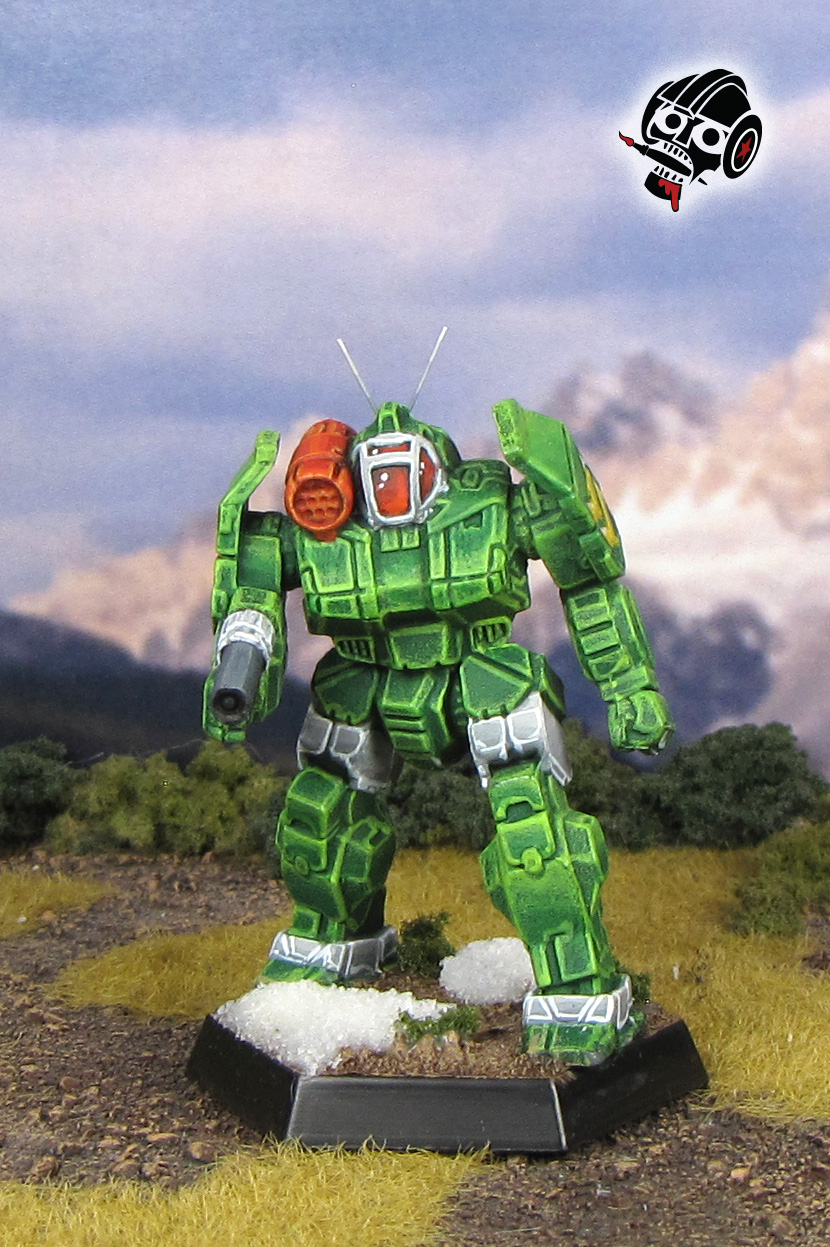 Battletech Reseen Griffin Dougram Roundfacer Miniature from Catalyst Game Labs painted by Neldoreth - An Hour of Wolves & Shattered Shields