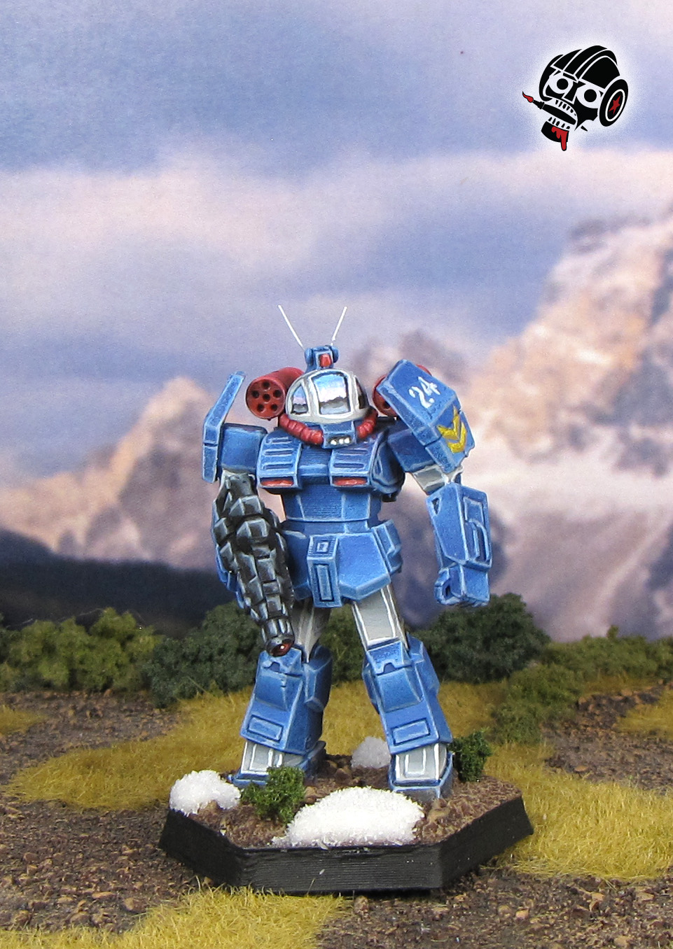 Battletech Unseen Griffin Kojima Roundfacer Dougram from 3D printed painted by Neldoreth - An Hour of Wolves & Shattered Shields