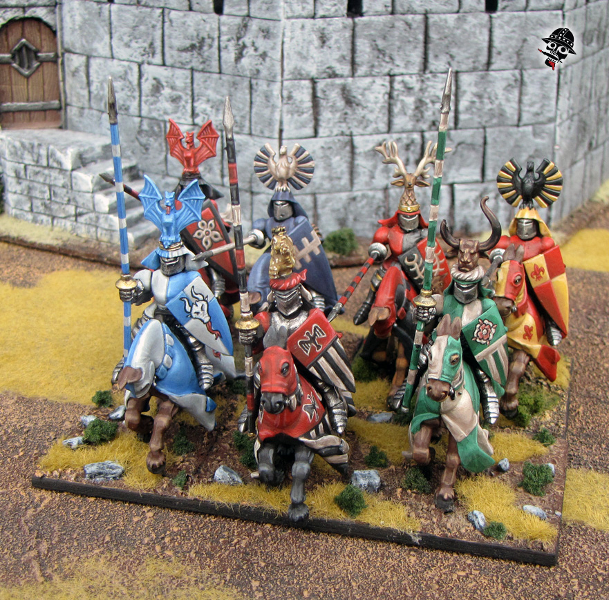 Warhammer Kings of War Bretonnian Knights from Games Workshop painted by Neldoreth - An Hour of Wolves & Shattered Shields