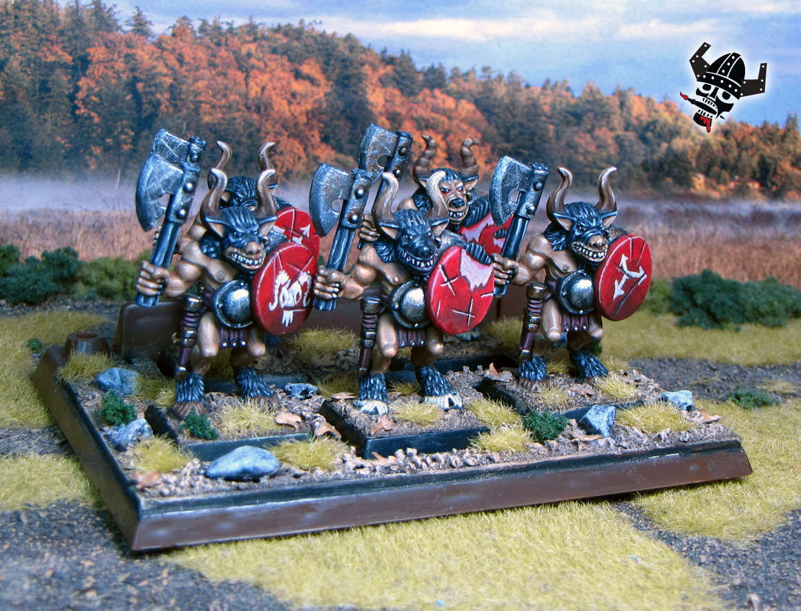 Battle Masters Chaos Beastmen Warhammer from Milton Bradley and Games Workshop painted by Neldoreth - An Hour of Wolves & Shattered Shields Battle Masters Chaos Beastmen Warhammer from Milton Bradley and Games Workshop painted by Neldoreth - An Hour of Wolves & Shattered Shields