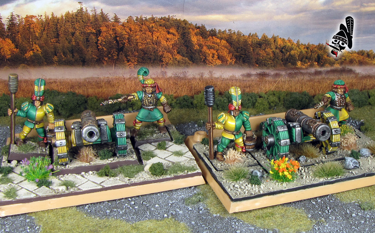 Empire cannon for Battlemasters battle masters Games Workshop Warhammer Old World from Milton Bradley and Games Workshop painted by Neldoreth - An Hour of Wolves & Shattered Shields