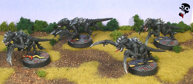 Tyranid hormagaunts from Games Workshop painted by Neldoreth - An Hour of Wolves & Shattered Shields