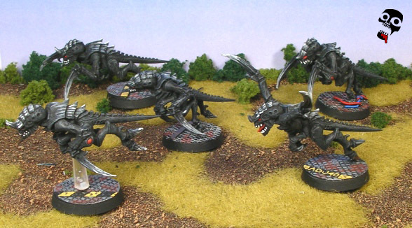 Tyranid hormagaunts from Games Workshop painted by Neldoreth - An Hour of Wolves & Shattered Shields