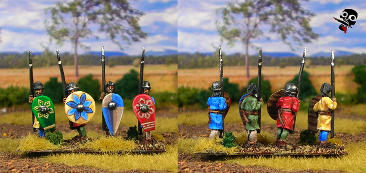 15mm Norman and West Frank from Khurasan Miniatures painted by Neldoreth - An Hour of Wolves & Shattered Shields