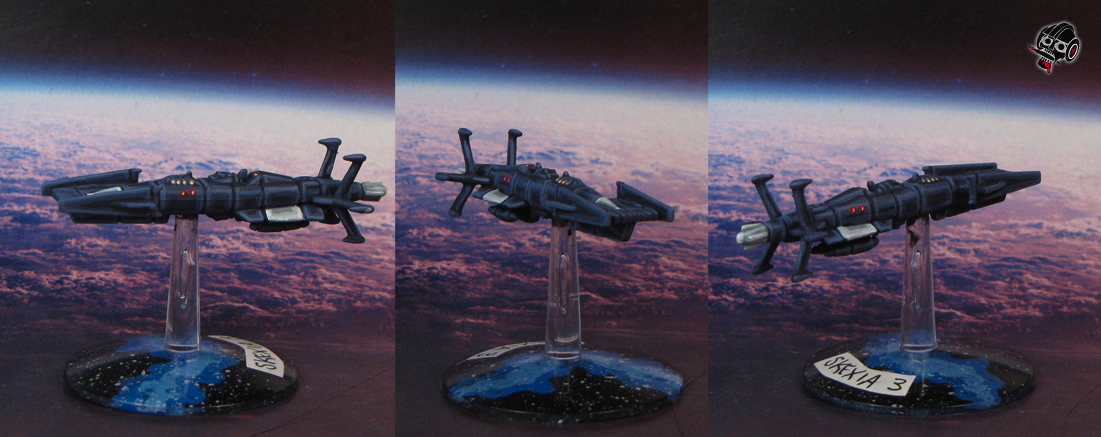 Star Blazers Space Ship Yamato Torpedo ship from Bandai painted by Neldoreth - An Hour of Wolves & Shattered Shields