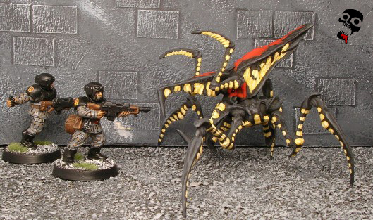 Starship Troopers Arachnids from Mongoose Publishing painted by Neldoreth - An Hour of Wolves & Shattered Shields
