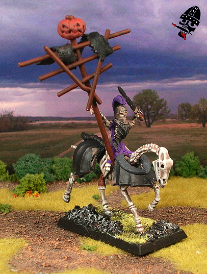 Undead Revenant Cavalry or Black Knight Work in Progress - converted from Games Workshop and Mantic miniatures by Neldoreth