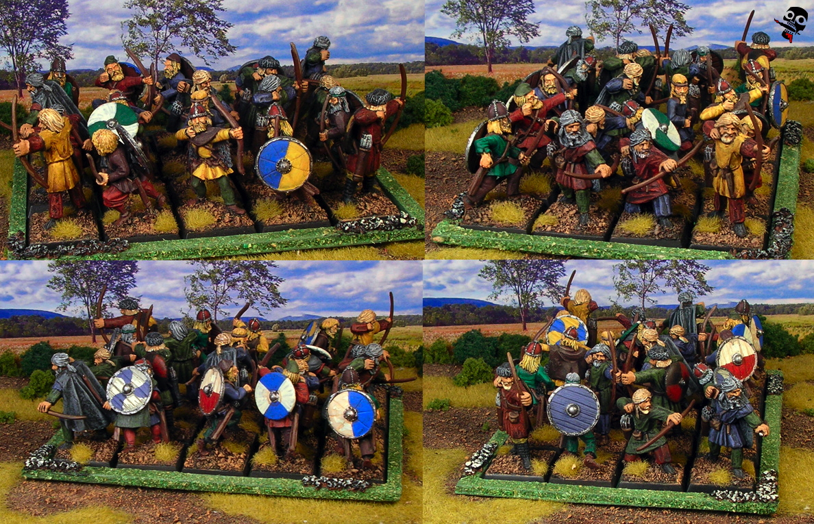 Viking archers from Old Glory and Gripping Beast painted by Neldoreth - An Hour of Wolves & Shattered Shields
