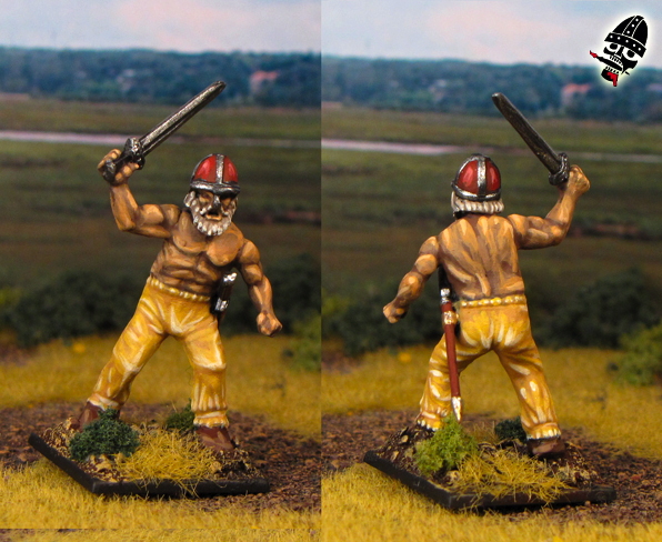 Viking berzerkers from Wargames Factory and Gripping Beast painted by Neldoreth - An Hour of Wolves & Shattered Shields