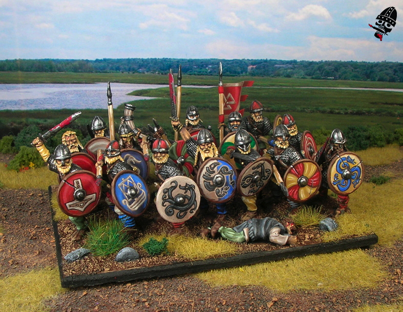 Swedish Vikings from Gripping Beast painted by Neldoreth - An Hour of Wolves & Shattered Shields