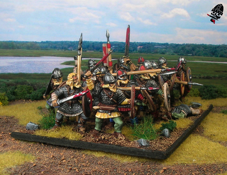 Swedish Vikings from Gripping Beast painted by Neldoreth - An Hour of Wolves & Shattered Shields