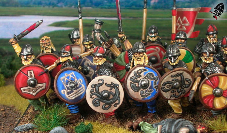 Swedish Vikings from Gripping Beast painted by Neldoreth - An Hour of Wolves & Shattered Shields