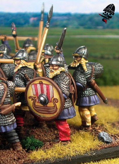 Swedish Vikings from Gripping Beast painted by Neldoreth - An Hour of Wolves & Shattered Shields