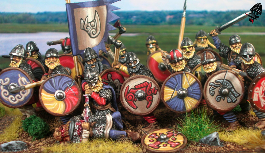 Swedish Vikings from Gripping Beast painted by Neldoreth - An Hour of Wolves & Shattered Shields
