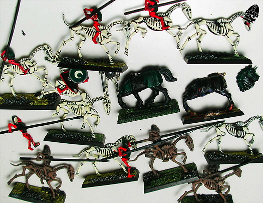 Undead cavalry waiting to be re-painted!