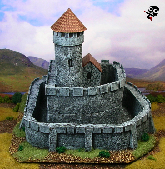 Bedzin Polish castle camp and BUA for DBA from Scratch Built by Neldoreth painted by Neldoreth - An Hour of Wolves & Shattered Shields