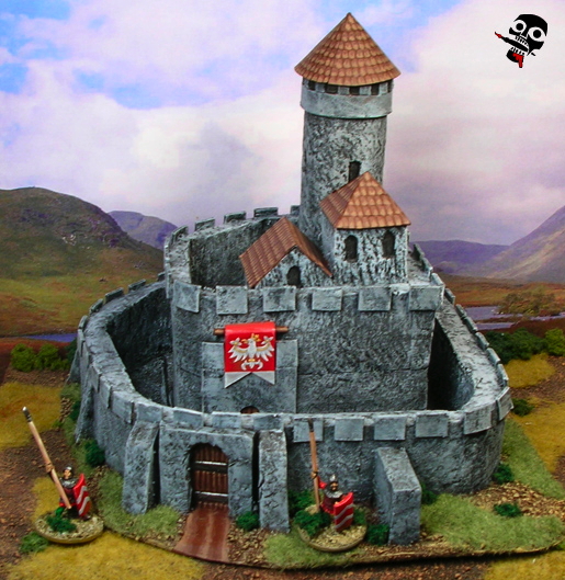 Bedzin Polish castle camp and BUA for DBA from Scratch Built by Neldoreth painted by Neldoreth - An Hour of Wolves & Shattered Shields