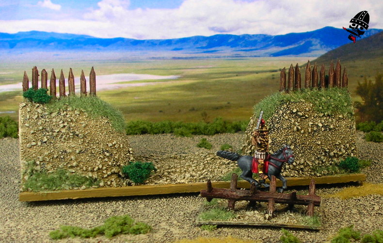 Polybian Roman camp for DBA from Scratch Built by Neldoreth painted by Neldoreth - An Hour of Wolves & Shattered Shields