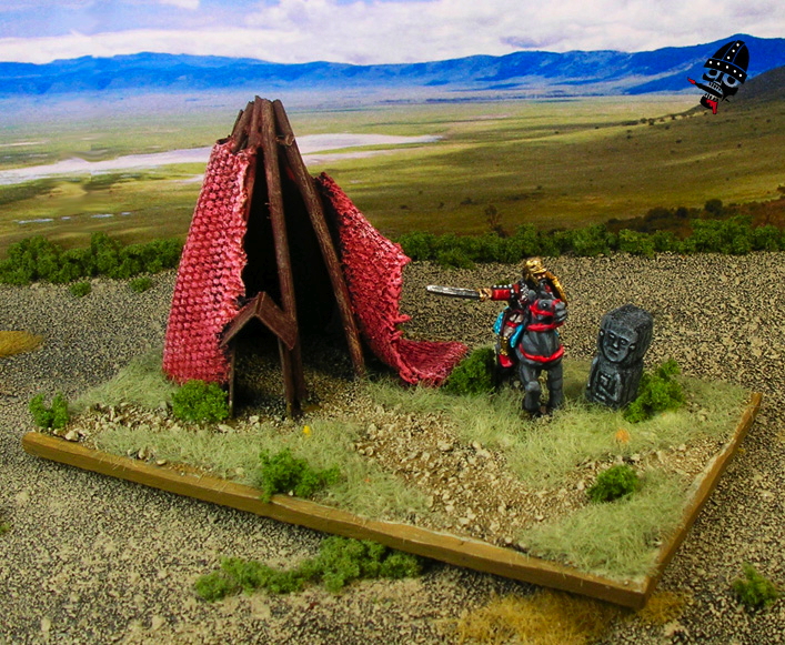 Skythian camp for DBA from Scratch Built by Neldoreth painted by Neldoreth - An Hour of Wolves & Shattered Shields