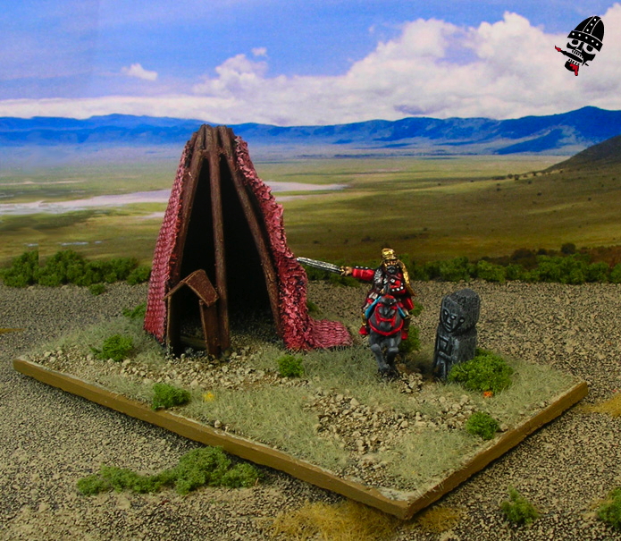 Skythian camp for DBA from Scratch Built by Neldoreth painted by Neldoreth - An Hour of Wolves & Shattered Shields