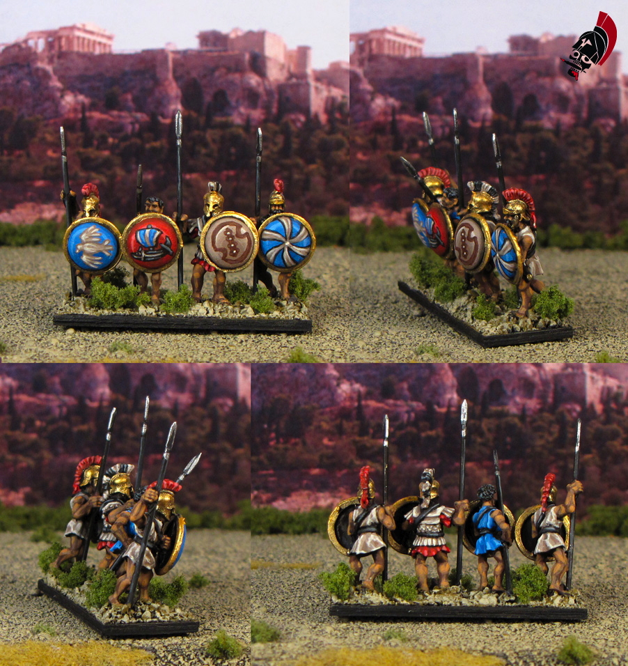 15mm Ancient Greek Hoplites from Xyston Miniatures painted by Neldoreth - An Hour of Wolves & Shattered Shields