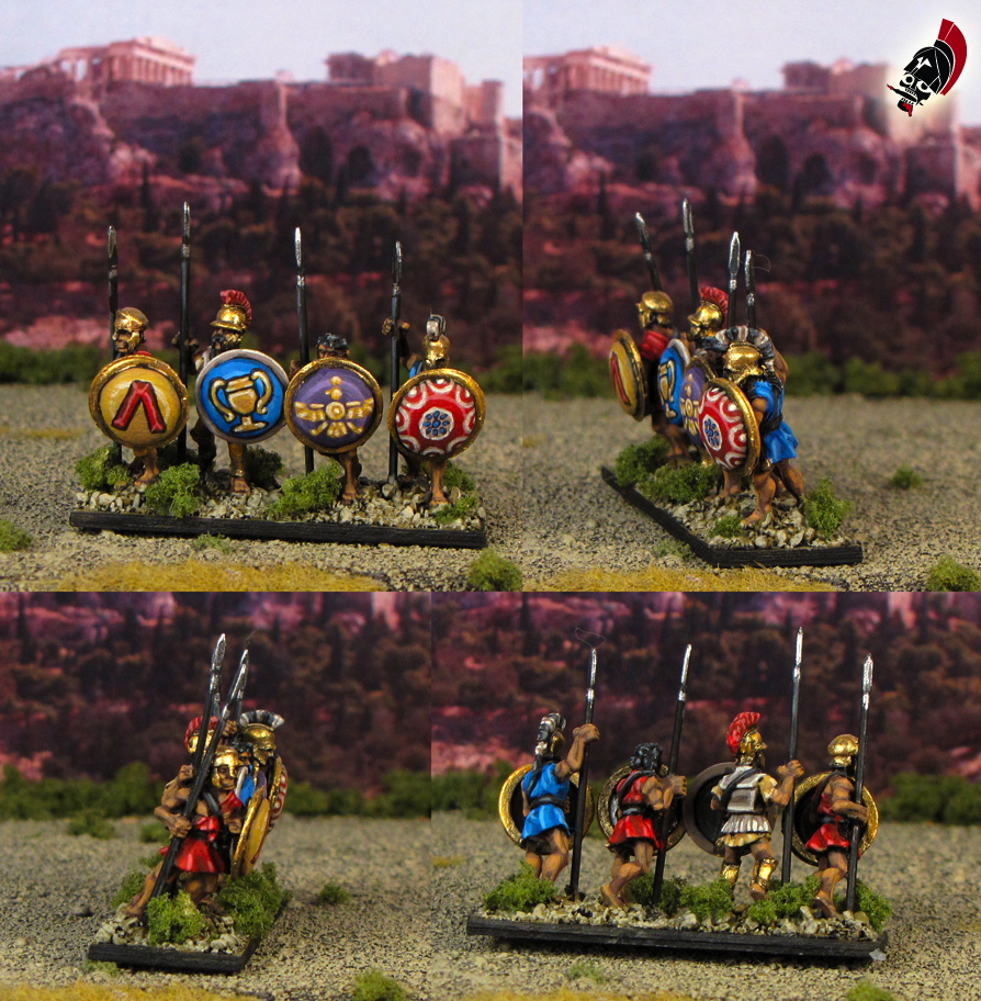 15mm Ancient Greek Hoplites from Xyston Miniatures painted by Neldoreth - An Hour of Wolves & Shattered Shields