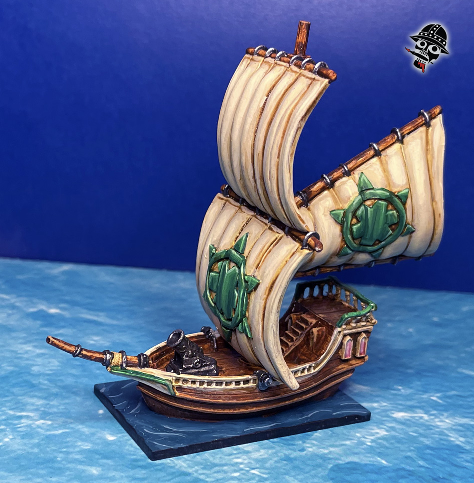 Basilean Gunbrig from Mantic Games painted by Neldoreth - An Hour of Wolves & Shattered Shields Basilean Gunbrig from Mantic Games painted by Neldoreth - An Hour of Wolves & Shattered Shields