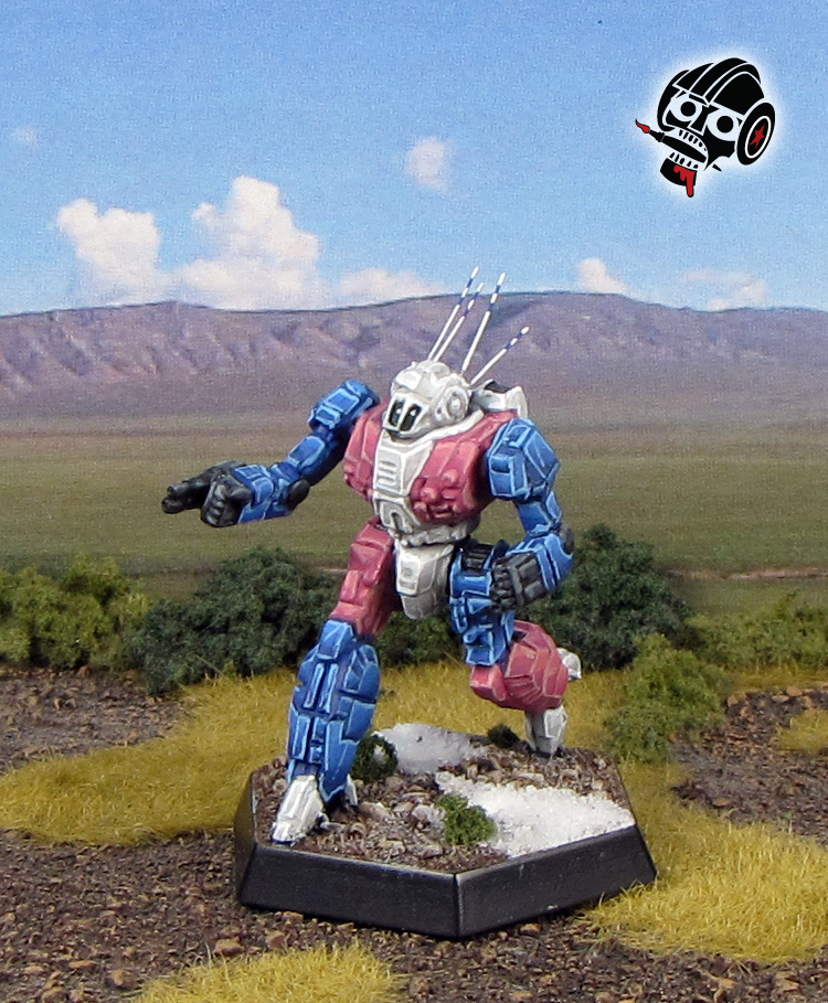 Battletech Wasp in Transgender Allyship Colours from Catalyst Games Lab painted by Neldoreth - An Hour of Wolves & Shattered Shields