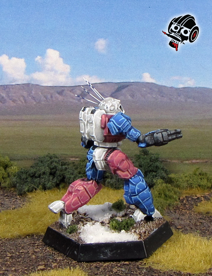 Battletech Wasp in Transgender Allyship Colours from Catalyst Games Lab painted by Neldoreth - An Hour of Wolves & Shattered Shields