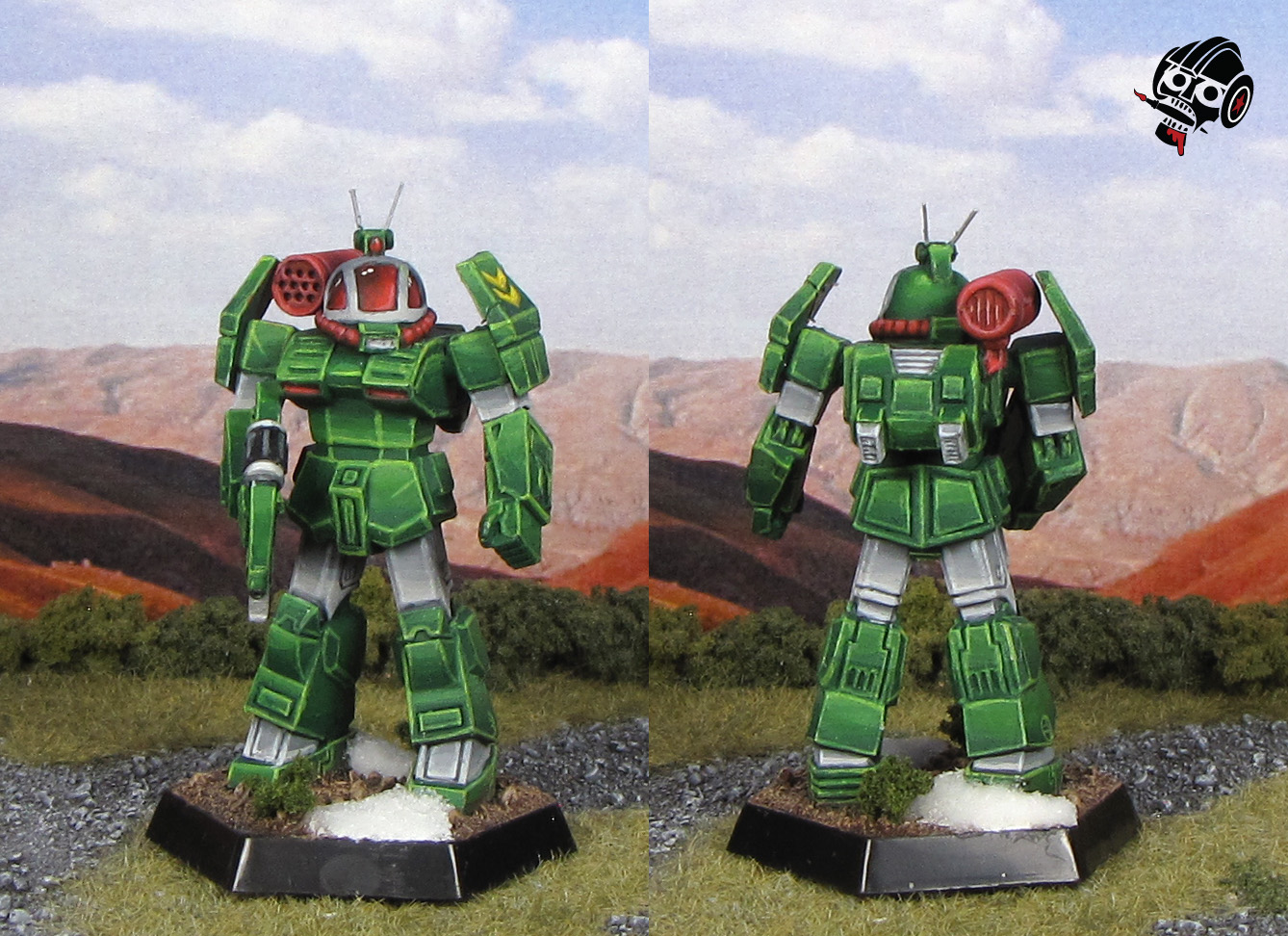 Battletech Griffin Dougram Soltic Roundfacer from 3D Print painted by Neldoreth - An Hour of Wolves & Shattered Shields Battletech Griffin Dougram Soltic Roundfacer from 3D Print painted by Neldoreth - An Hour of Wolves & Shattered Shields