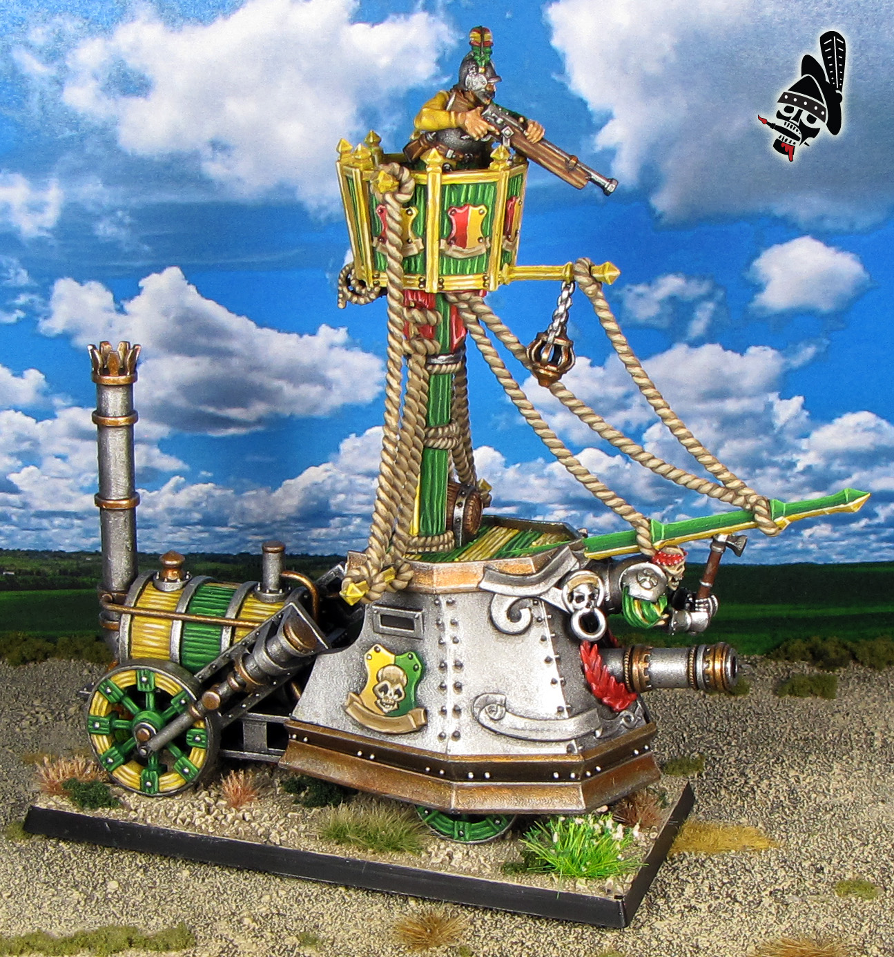 The EmpireEmpire Steam Tank for Warhammer the Old World from Highlands Miniatures 3D Printed painted by Neldoreth - An Hour of Wolves & Shattered Shields The EmpireEmpire Steam Tank for Warhammer the Old World from Highlands Miniatures 3D Printed painted by Neldoreth - An Hour of Wolves & Shattered Shields