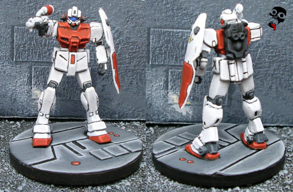 Gundam GM Command Space Type from Gashapon painted by Neldoreth - An Hour of Wolves & Shattered Shields