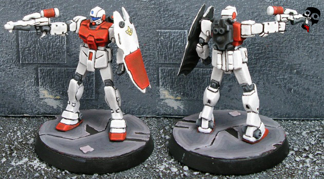 Gundam GM Command Space Type from Gashapon painted by Neldoreth - An Hour of Wolves & Shattered Shields